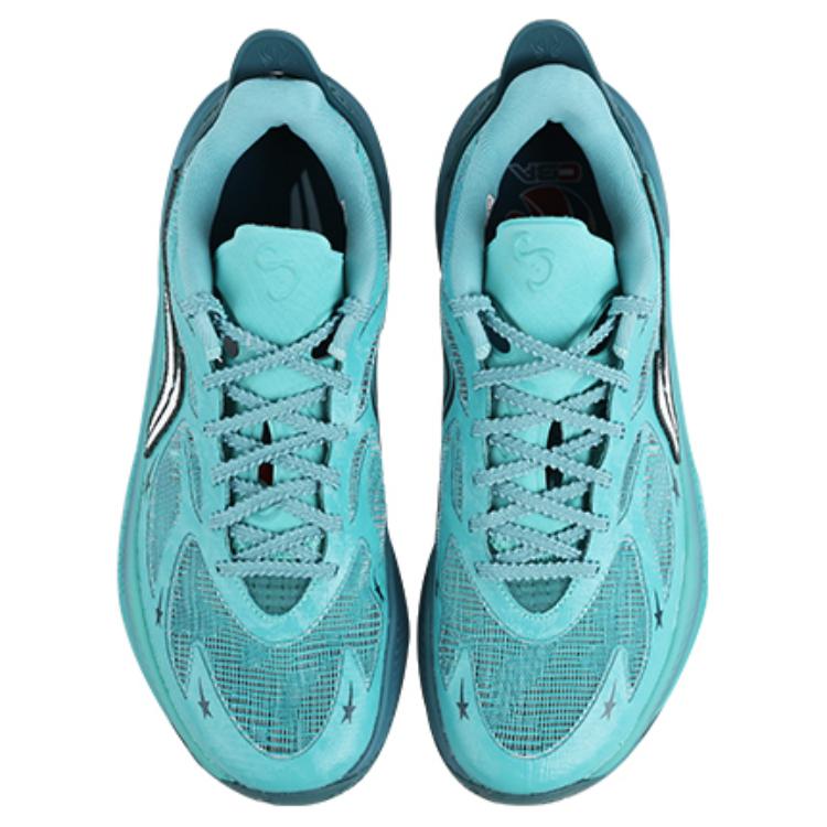 Li Ning Sonic 12 PE Version Shock Absorption Wear Resistant Low Top Basketball Shoes Men Sneaker Green ABAU019-23