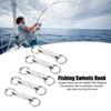 10PCS Column Fishing Ring Swivel 360 Degree Rotation Fishing Swivels  Saltwater Fishing