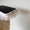 Lace Edge Plush Pompon Case for iPhone 13/14/15/16 Pro Max, iPhone 17 Pro