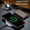2-in-1-Magnetkarten-Brieftaschen-Telefonhülle für Samsung Galaxy S25 S23 Ultra S24 Plus für MagSafe Wireless Charging PU-Lederabdeckung
