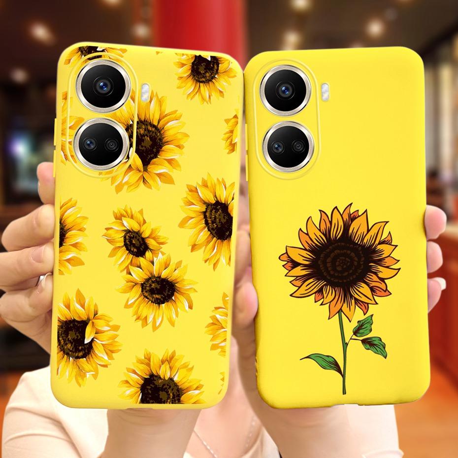 Cute Silicone Case For Huawei Nova 10 SE 2022 Fashion Girl Flower Phone Case For Huawei Nova 10 Pro Nova10 10Pro Soft Back Cover