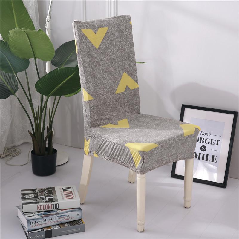 Floral Printing Chair Cover Removable Modern Elastic Banquet Seat Cover Chair Protective Case for Wedding Kitchen Dining Room