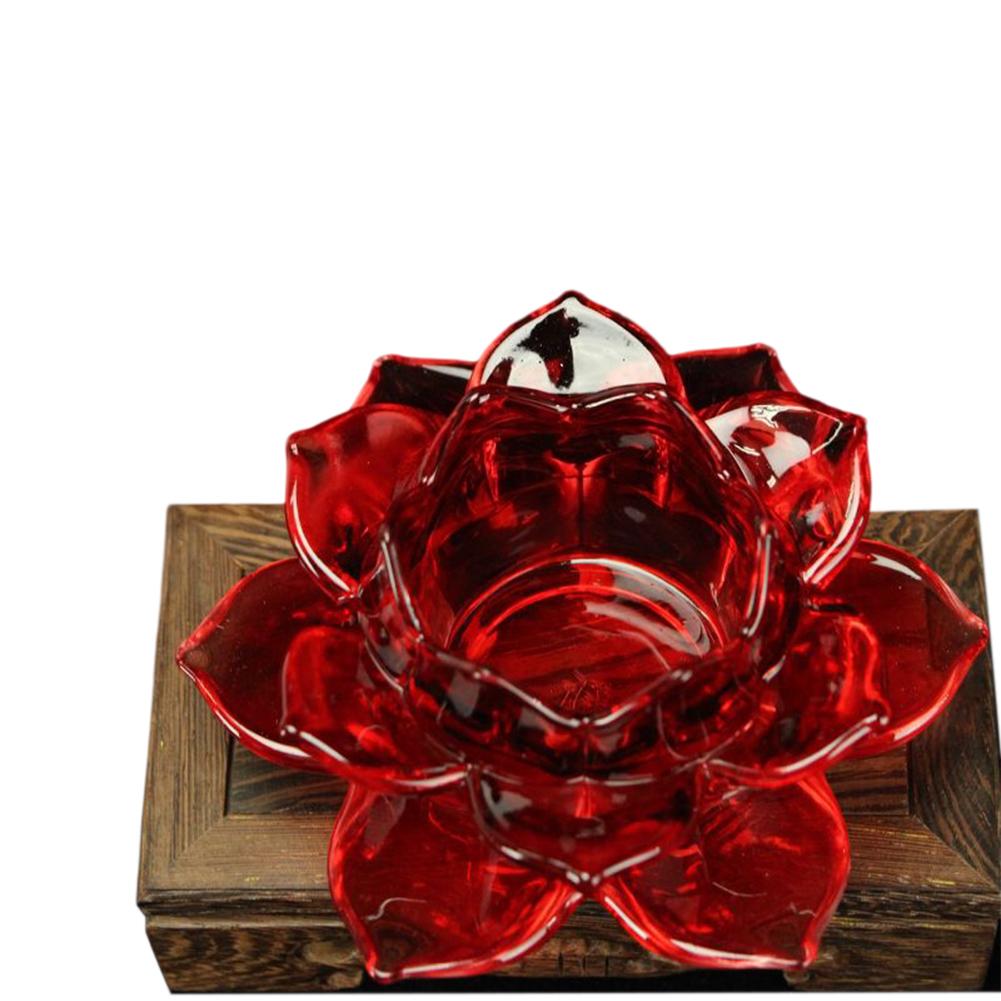 Glass Candle Holder Lotus Candle Holder Easy Maintenance
