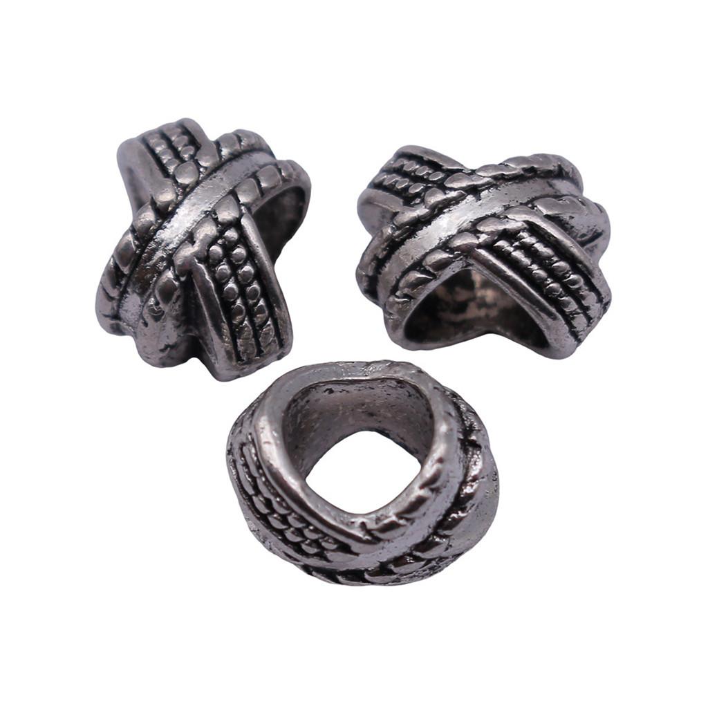 Tribal Pattern Tube Beads Charms Braided Spacer Beading For Jewelry Materials