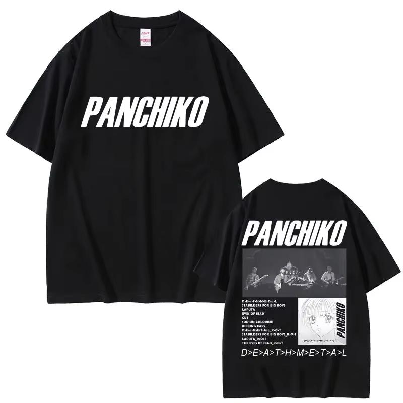 2026 Summer Hot Sale Rock Band Panchiko DEATHMETAL Album Graphic Print Tshirt Men Women Vintage Casual T-shirts
