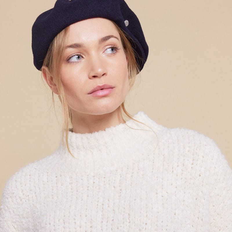 

laulhere Французский шерстяной берет Oloron 3 цвета Marine