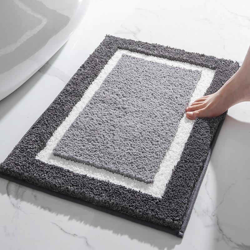 Superzachte Absorberende Vezel Badmat Verdikte Getuft Badkamertapijt Antislip Slijtvast Badkamervloermat Badmat Deurmat 40x60cm