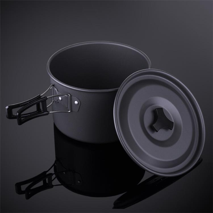 Portable Multi-Person BBQ Tableware & Cookware Set for Camping (2-3 People)