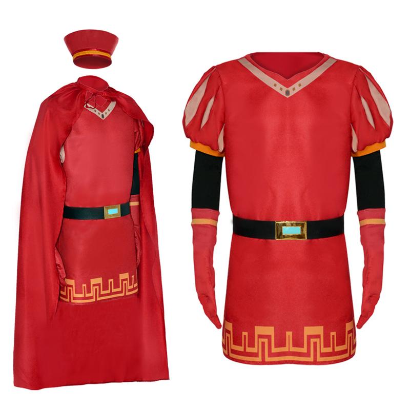 Lord Farquaad Cosplay Costume Shrek Carnival Uniform Adult King Hat Outfits Halloween Role Playing Holiday Party Costumes Adults