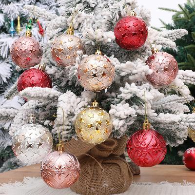 6pcs/box Christmas Balls Christmas Tree Ornaments Xmas Ball Hanging Pendants Decoration New Year Gift Navidad Party Home Decor