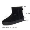 Fashion AIYUQI Snow Boots Female Genuine Leather 2025 New Winter Ankle Boots Women Flat Non Slip Natural Wool Warm Boots Women