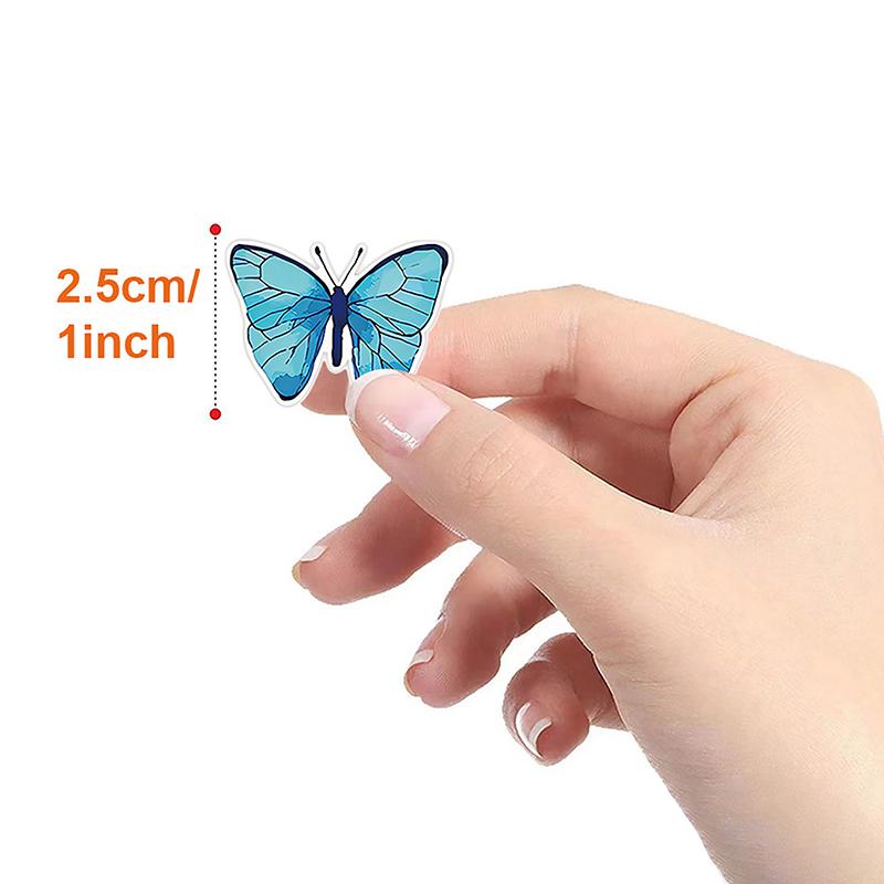 500Pcs/Roll Exquisite Creative Butterfly Flower Sticker Colorful Butterfly Decals Cute Decoration Stickers Stationery Gifts