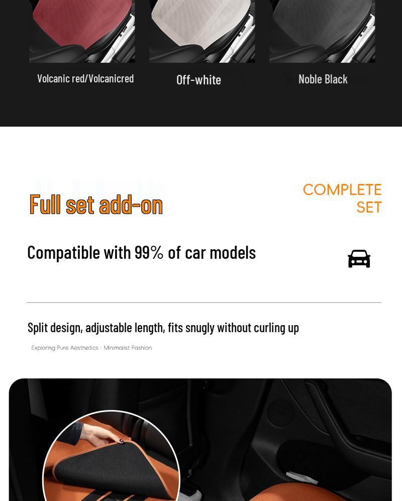 Geely Universal Breathable Car Seat Cushion - Four Seasons, Single Piece, Front & Rear Cover