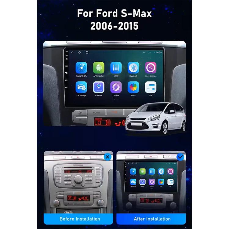 Ford Mondeo/Galaxy Android GPS Navigation & HD Reversing Camera with CarPlay