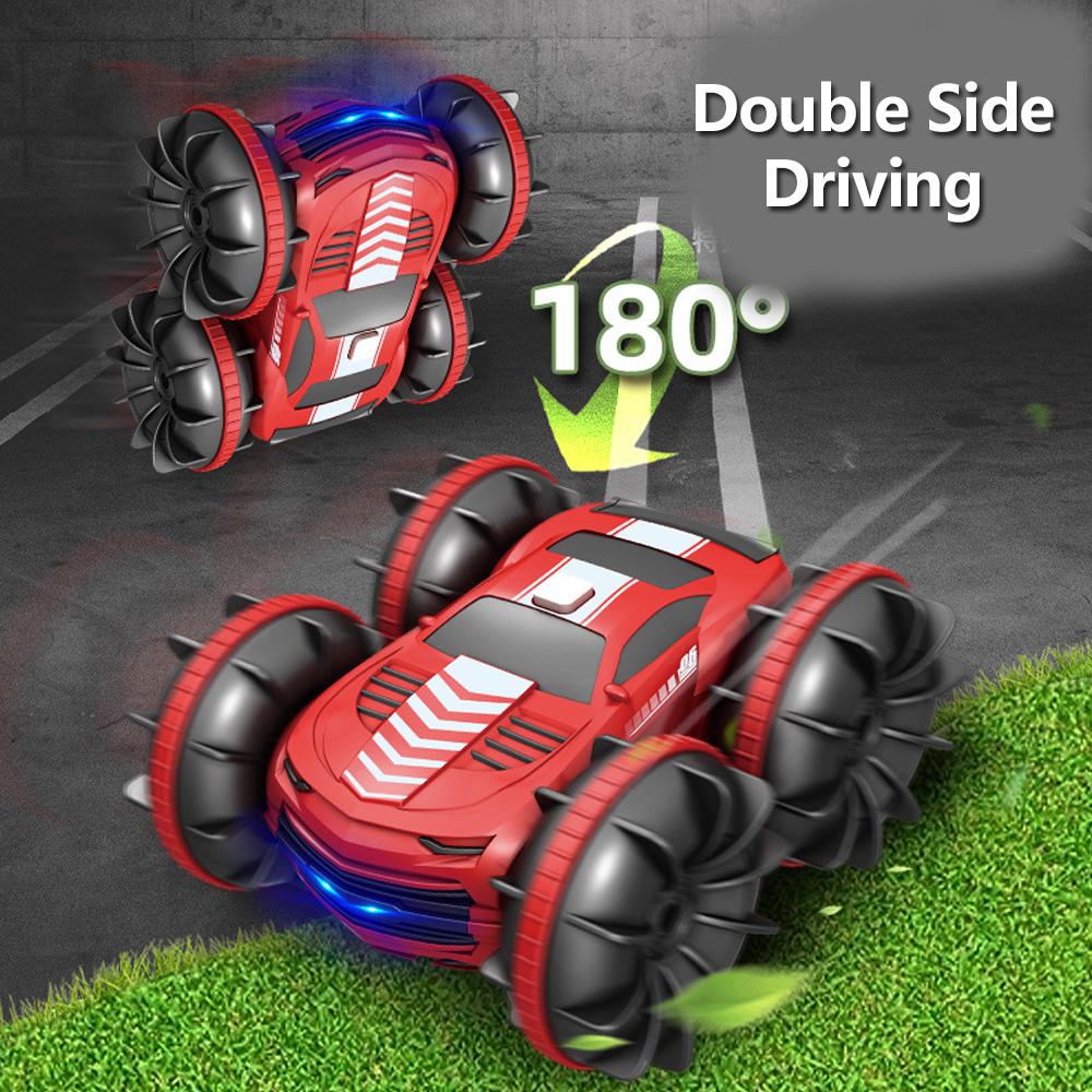2024 New 2 In 1 Rc Car Toy Water Tank 2.4G Remote Control Waterproof Stunt Car 4wd Vehicle Amphibious Auto Toys for Kids Boy Girl Gifts