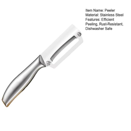 Fruits Vegetable Peeler Stainless Steel Blade Sugar Cane Peeler Rust-Resistant Dishwasher Safe Kitchen Tool for Peeling