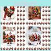 Christmas Chicken Advent Calendar With Acrylic Hangings For Holiday Decor And Gift Giving