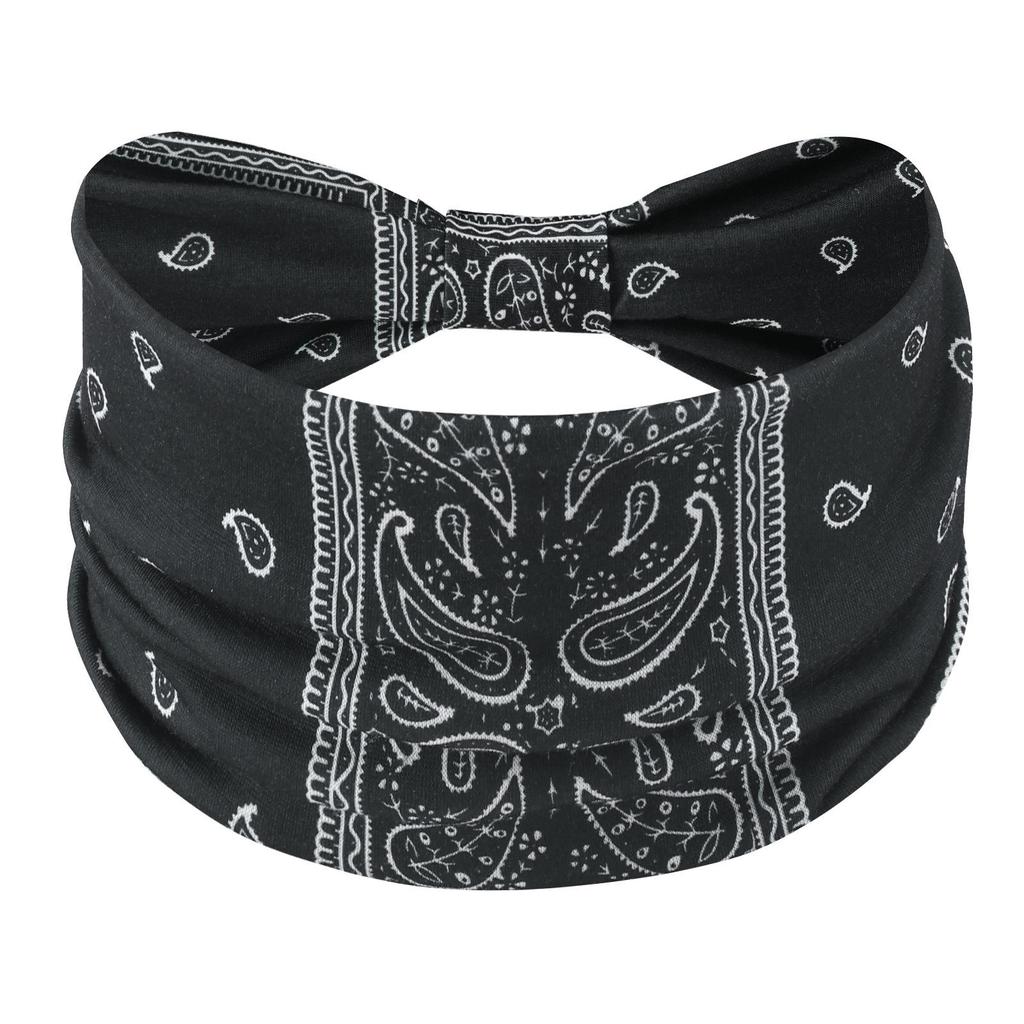 Cross-Border Women's Cotton Yoga Headband - Elastic, Sweat-Absorbing, Fashionable