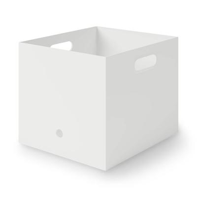 Muji Recycled Polypropylene File Box Standard A4 Size Approximately Width 25 Depth 32 Height 24 Cm / White Gray