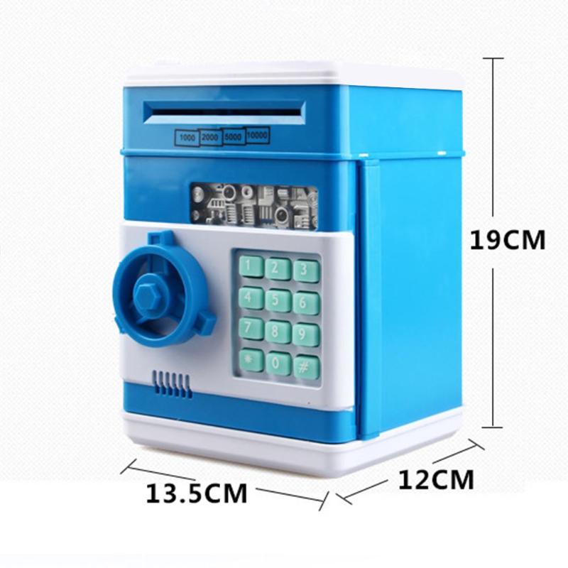 Hot Electronic Piggy Bank Safe Box for Children Digital Coins Money Box Cash Saving Safe Deposit ATM Machine Kid Christmas Gift