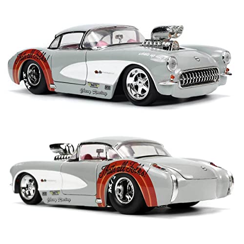 JADA TOYS 1/24 Scale Looney Tunes Chevrolet Corvette with Bugs Bunny Figure (32390) [Parallel Import]