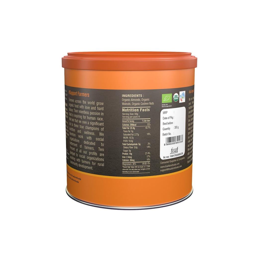 Roasted Nut Mix (300 G), Organic Roasted Mixed Nuts Truefarm