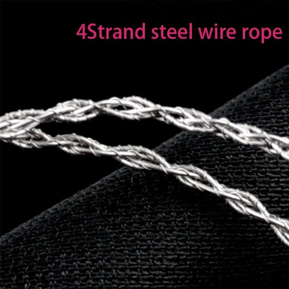 2pcs High-Quality Stainless Steel Wire Saw Portable Design Durable Material Cable Saw Strong Construction