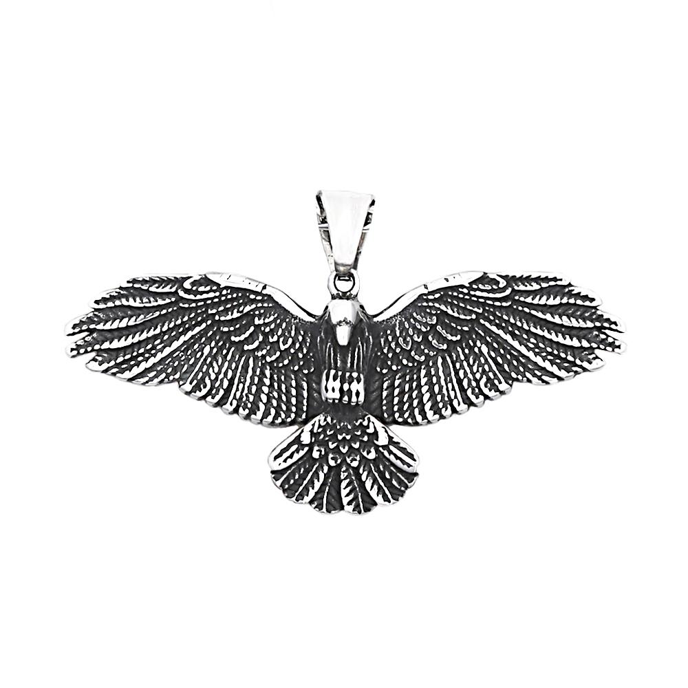 New  316L Stainless Steel Eagle Pendant Necklaces For Men Women Hip Hop Biker Vikings Animal Necklace Party Jewelry Gifts