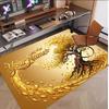 Tree of Life Theme Soft Crystal Velvet Rug Custom Name & Text Print Non Slip Floor Rug for Bedroom Living Room