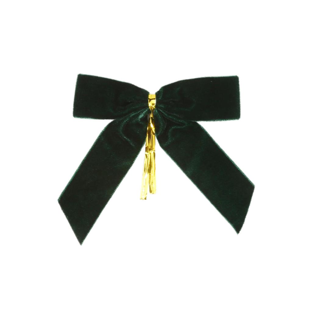 Small Velvet Christmas Bows for Christmas Tree Wreath Gift Wrapping Crafts Wedding Party Home Decor