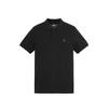 Casual Business Breathable Embroidered Logo Short Sleeve Polo Shirt Men Tops Black A6943001