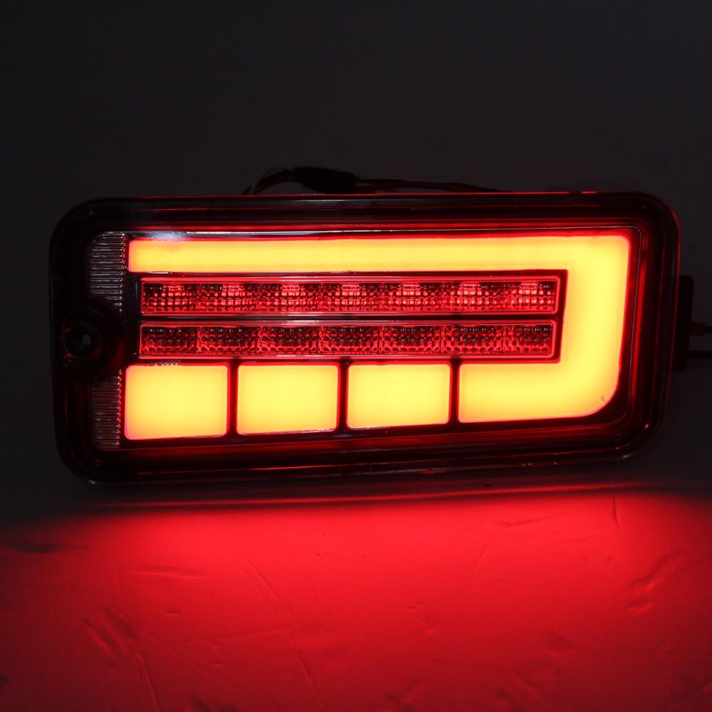 DAIHATSU Daihatsu Hijet LED Tail Lamps with Sequential Turn S500P/S510P Signals, Smoke/Red