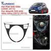 Echte Weiche Kohlefaser Für Abarth 595/695/595C/695C 2012-2015 Für Fiat 500 2008-2015 AT MT Auto Schaltknauf Aufkleber Dreifarbige Zierleiste
