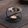 Creative Metal Incense Burner Polygon Candle Heating Holder Essential Oil Warmer  Yoga Practice
