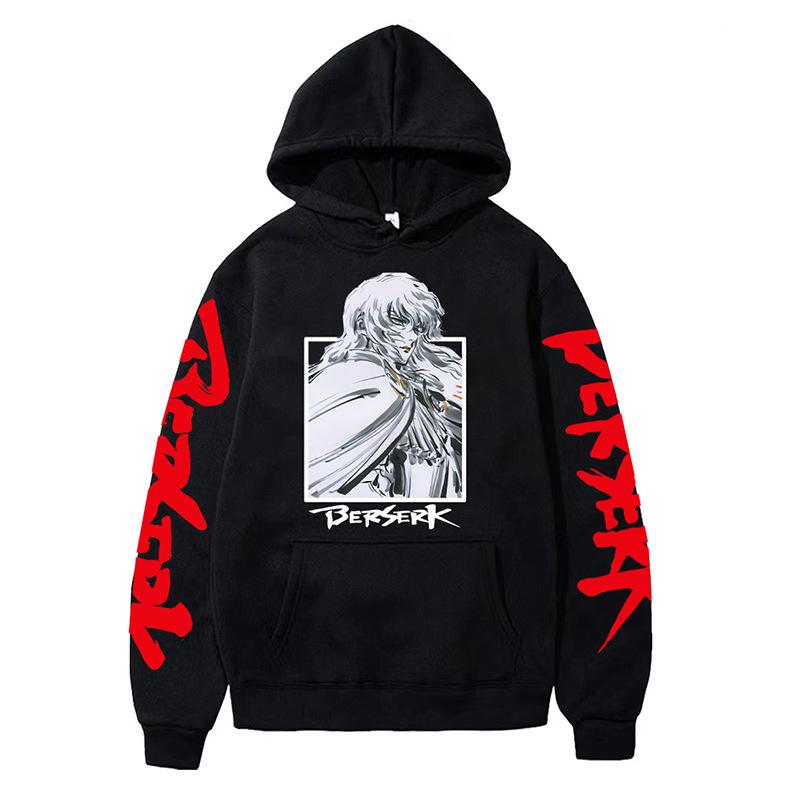 Anime Berserk Hoodies Men Japanese Manga Printed Harajuku