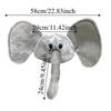Cute Plush Animal Hat Cartoon Elephant Head Cover Party Supplies Halloween Headgear  Photo Props