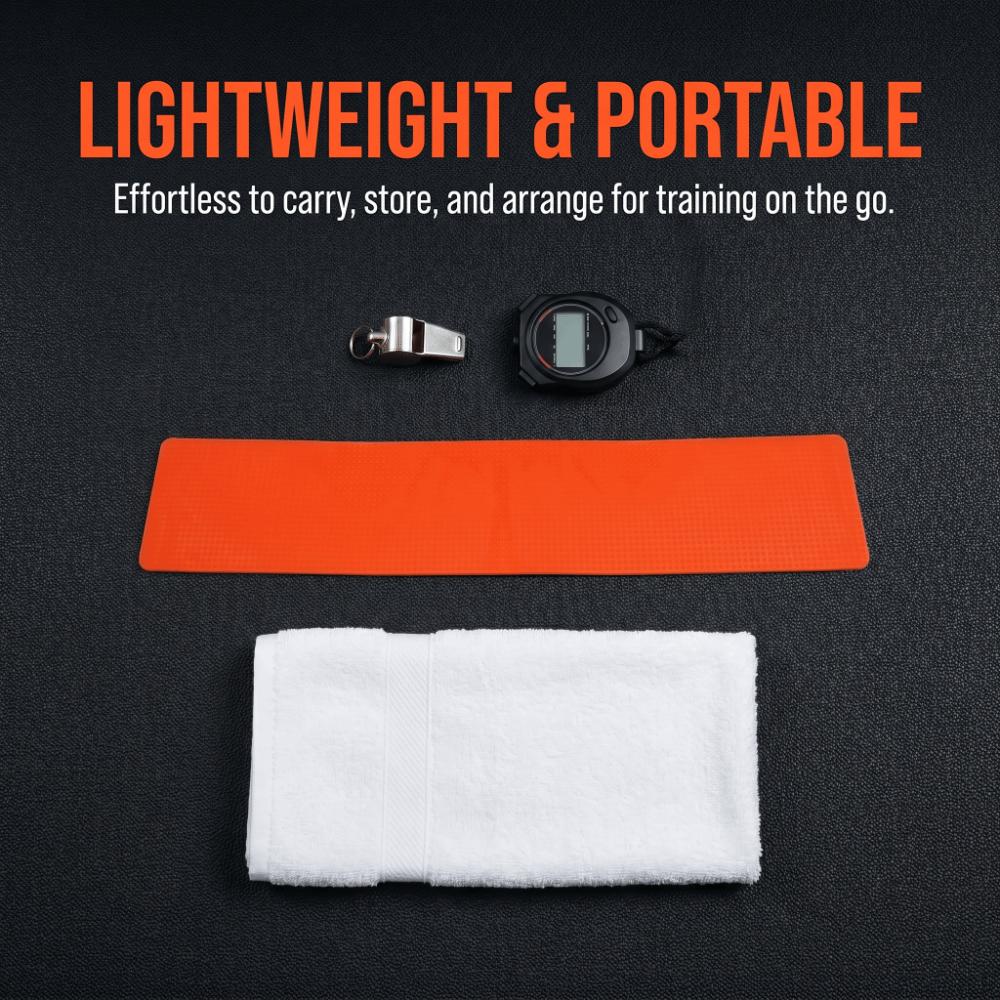 10PCS PE Court Line Marker Kit Flat Rectangular Shape Court Marker Discs Field Drills