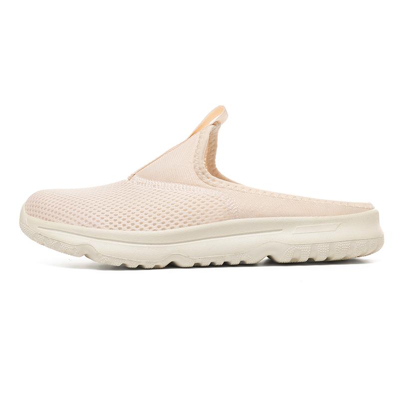 36-46 Unisex Slippers Men's Half Slippers Mesh Meter-breathable Men's Black Mueller Shoes