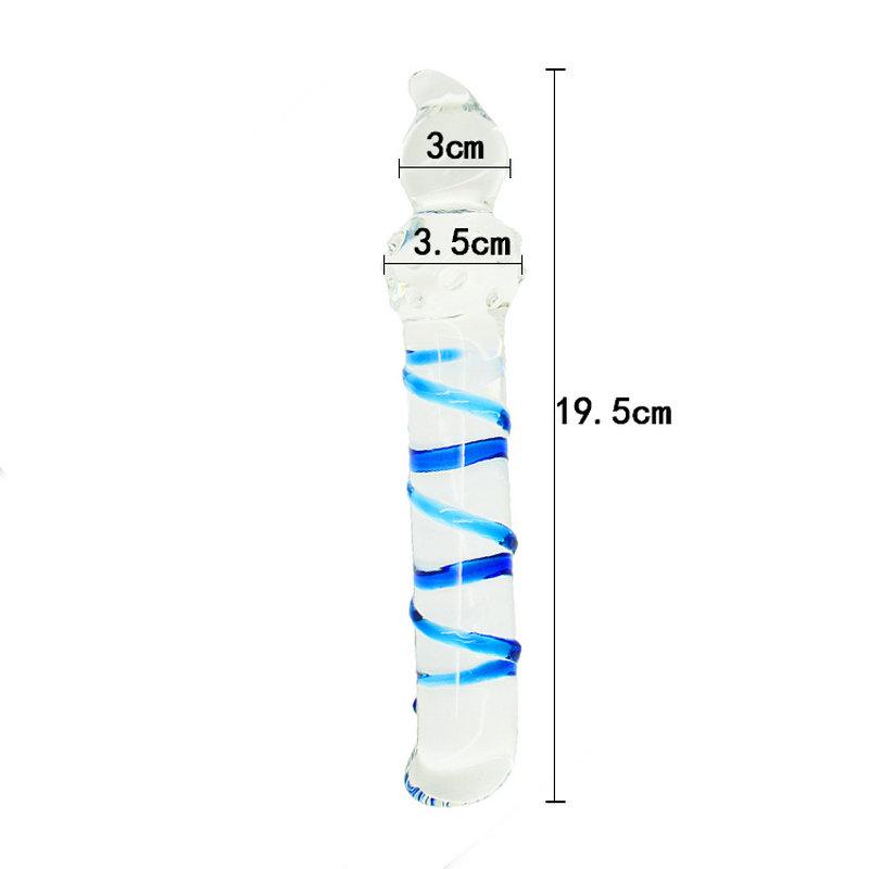 Gode ​​en verre de cristal pour point G et point G, jouets sexuels d'amour, jouets anaux, produits érotiques Audlt