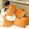 Cartoon Soft Capybara Throw Pillow Plush Toy Doll Kapibara Doll Schoolgirl Sleeping Soothing Doll