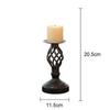 European-style American Cafe Candle Holder Wedding Candlelight Dinner Props Table Decorations Retro Candlestick Decoration