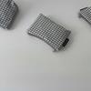 Gray Check Pouch