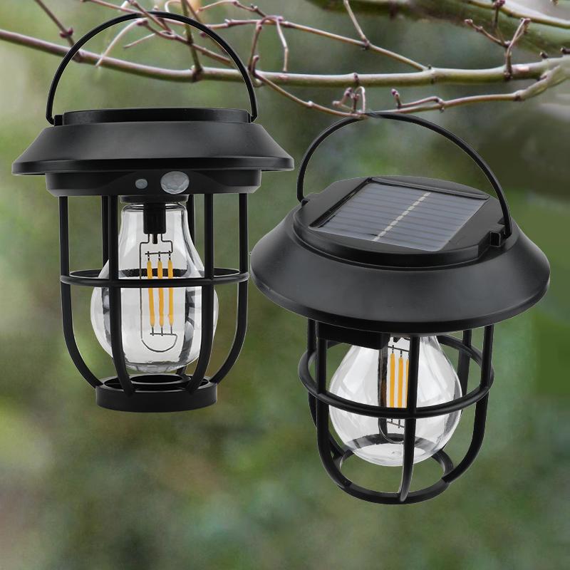 3 Modes Warm Solar Wall Lamp Outdoor Garden Courtyard Waterproof Decoration Street Light Human Body Induction Warm Light Lantern