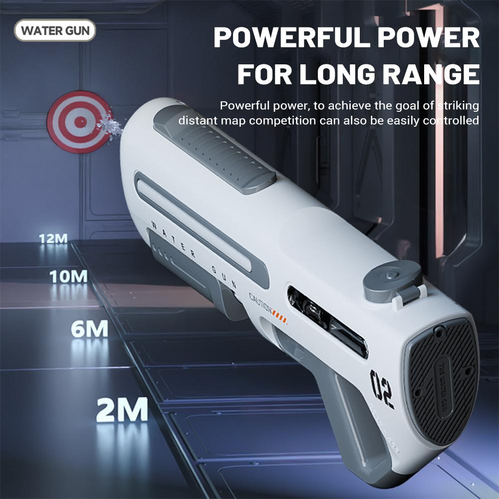 Elektrische Wasserpistolen für Erwachsene, leistungsstarke Spritzpistole, automatische Wasserabsaugung, Wasserblaster, Sommer-Outdoor-Strandspielzeug für Jungen und Kinder, Geschenk