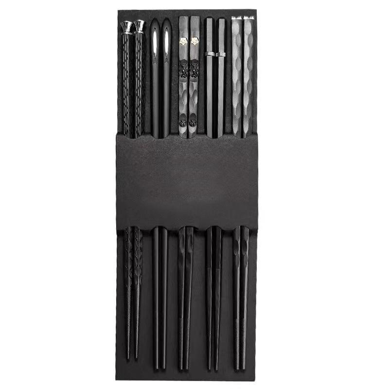 Single-Use Non-Slip High-Temperature Alloy Japanese Chopsticks for Healthy Individual Serving