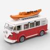Technisches Auto T1 MOC Wohnmobil Fahrzeugmodell Bausteine Kindergeschenke Stadtauto Spielzeug Festival Party Geschenke