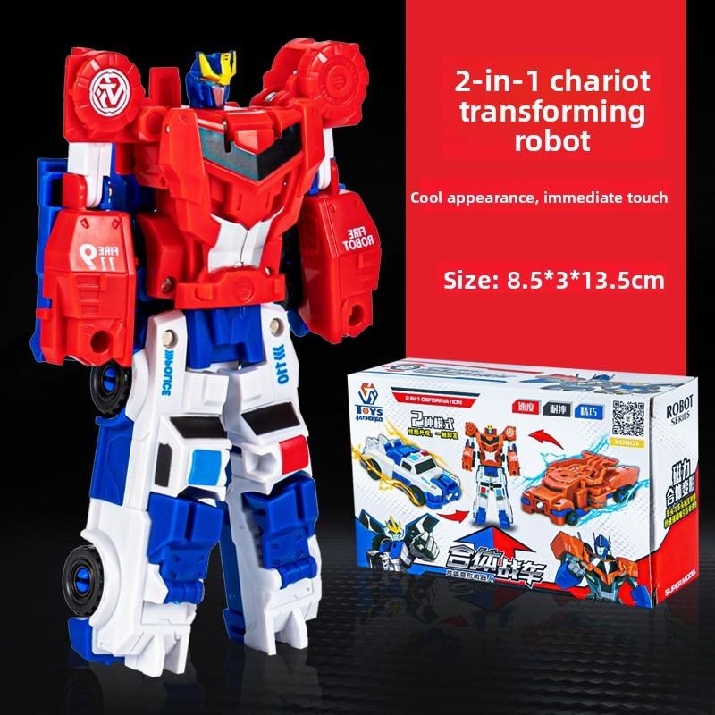 Two In One Magnetic Deformation Battle Car Model With Force Control Features