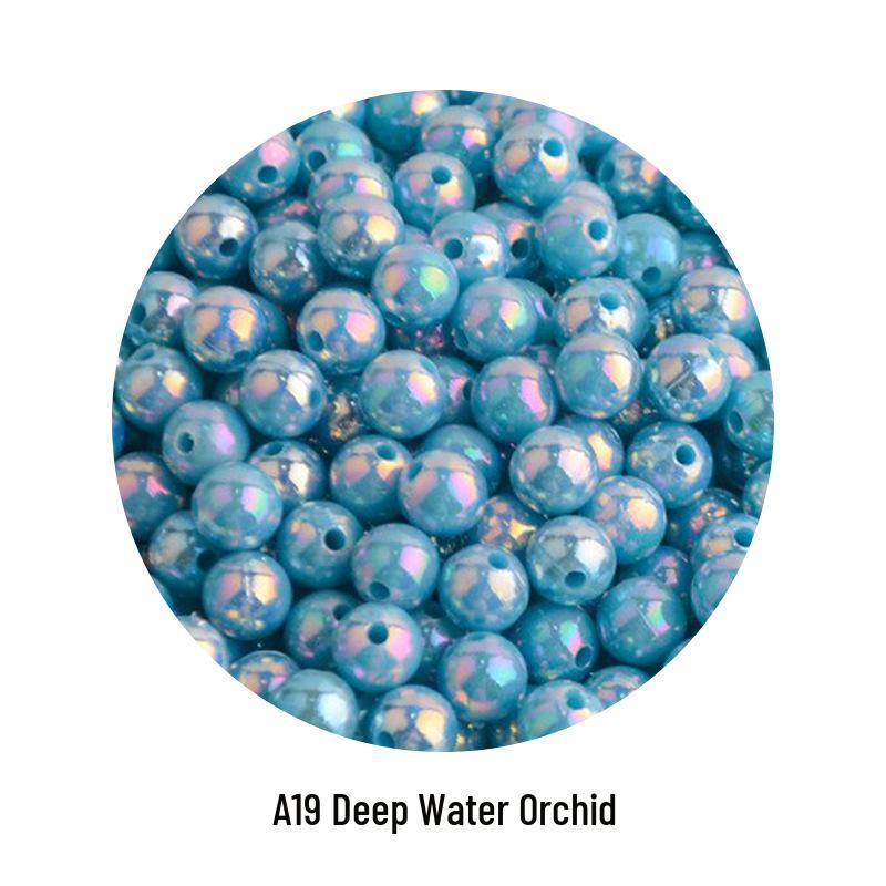 Iridescent AB Color Bubble Beads – Handmade for DIY Bracelets, Wedding Dress Accessories, and Imitation Pearls