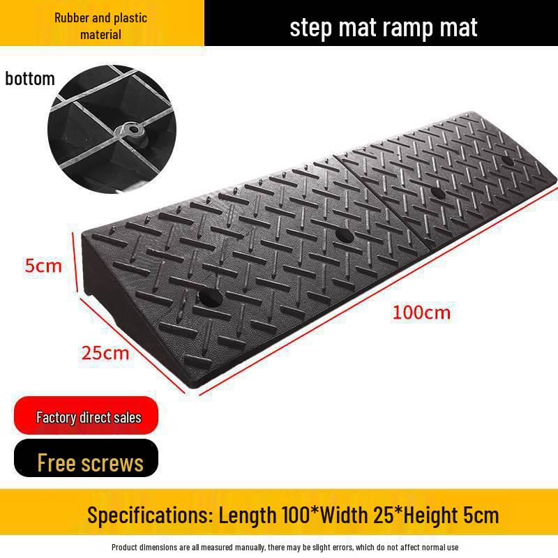 Heavy-Duty Rubber/Plastic Curb Ramp & Speed Bump Pad