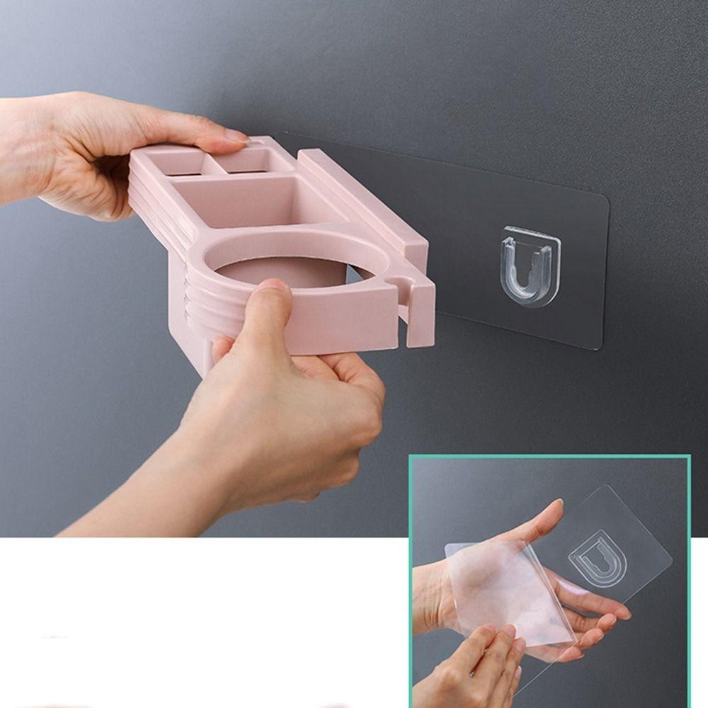 Punch-free Bathroom Accessories Hair Dryer Holder Storage Box Storage Rack Curling Iron Shelf